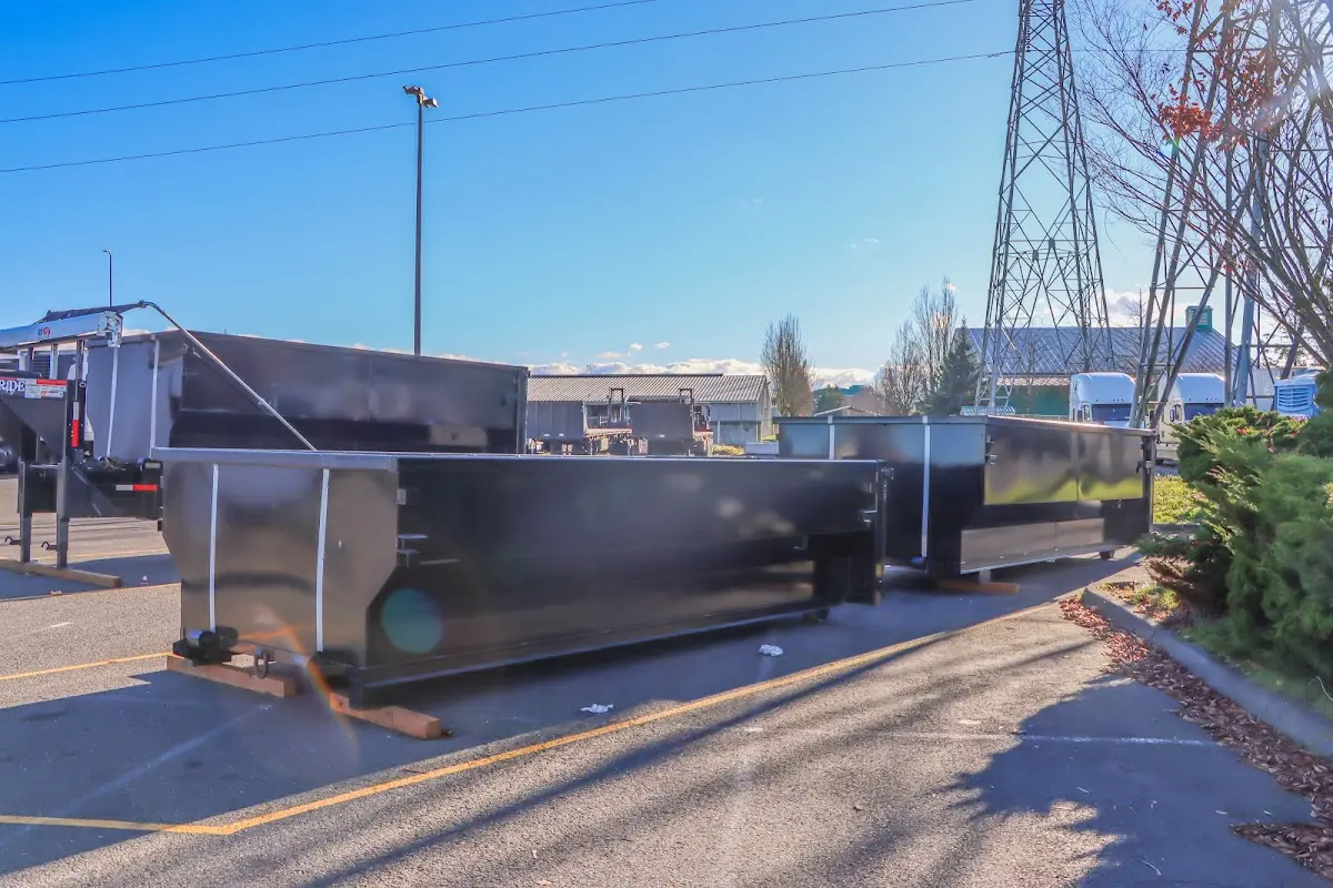Roll-off dumpster ready for waste disposal at job site for Residential Dumpster Rental in Whitehouse